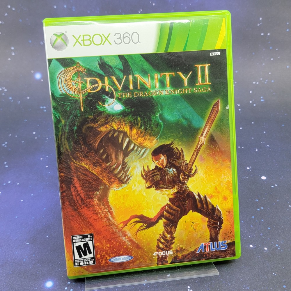 Divinity II The Dragon Knight Saga Xbox 360 Atlus RPG w/ Sealed Soundtrack CD